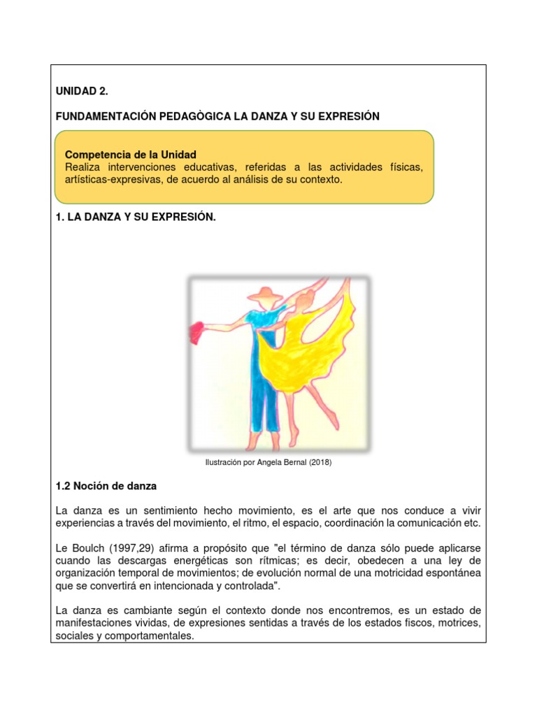 Fundamentos pedagógicos y expresión a través de la danza | PDF | Bailes ...