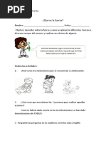 Guia de La Fuerza 4 ° Basico