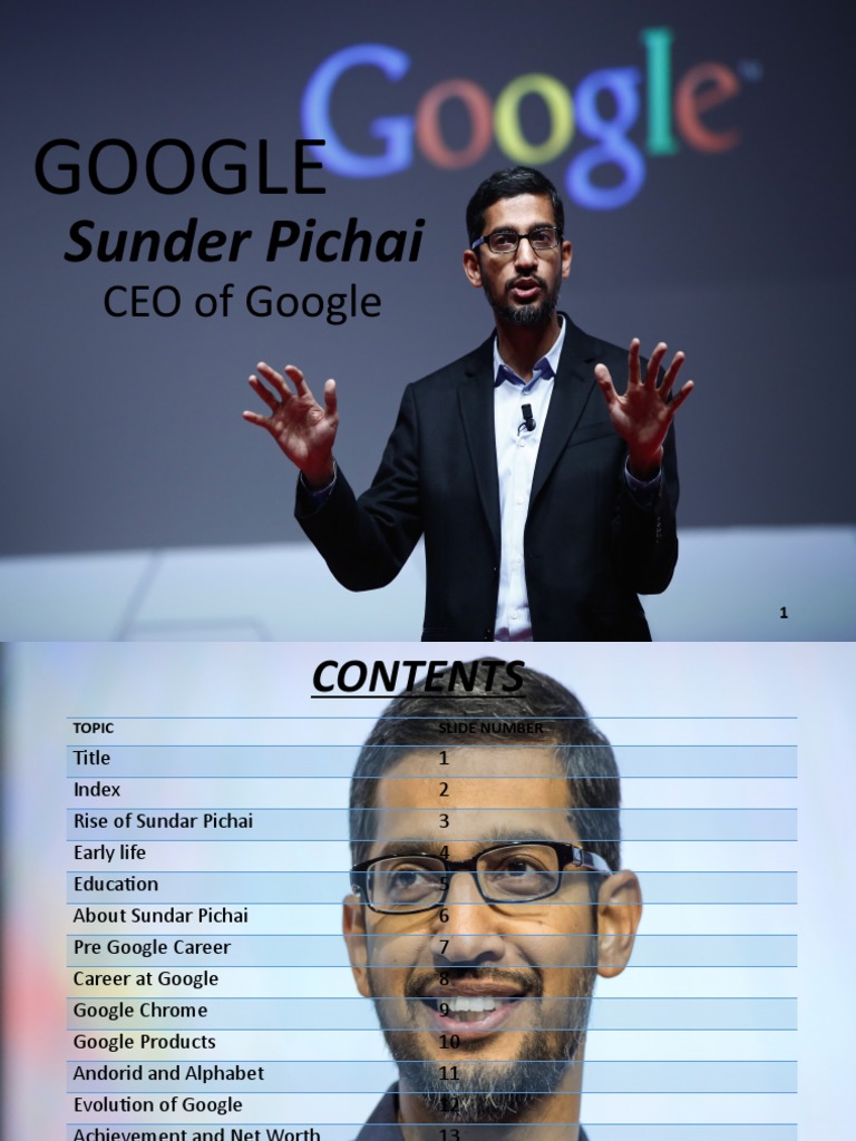 Sundar Pichai intelligence overview