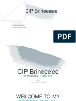 CIP Brineeeee PowerPoint Template