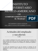 Actitudes laborales y su impacto en el desempeño