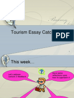 Tourism Lecture Essay Week 4
