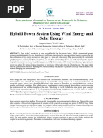 Hybrid Power System Using Wind Energy and Solar Energy