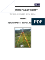 Informe Monumentación y Control Terrestre Tramo III