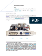 Video Graphics Array (VGA) : (VGA) Port HD-15 DE-15 DB-15