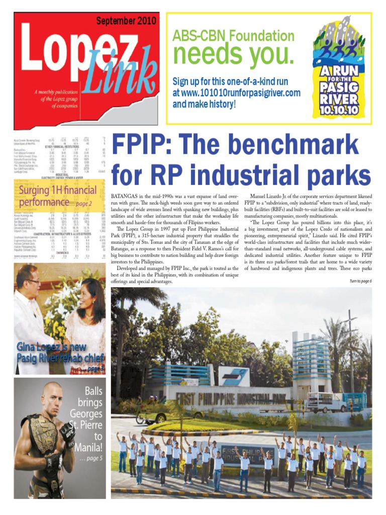 F Pip The Benchmark For Rp Industrial Parks Net Income Revenue