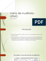 Plano de Auditoria - UFMG