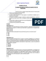 Examen de Taller 03 Gestión de Valor Ganado Aplicado Al Control de Avance Físico de Proyectos - Rev1 - PDF