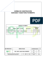 Subbase y Base para Pavimento NC MN OC05 02