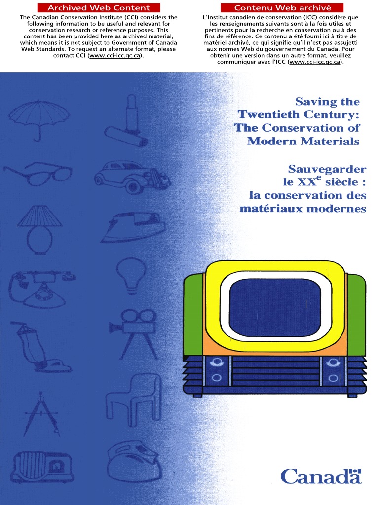 Saving The th Century The Conservation Of Modern Materials Pdf