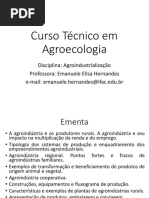 Agroindustrializacao Aula 1 Introducao