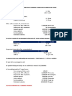 Análisis costos fabricación autopartes