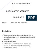 Immunology Presentation: - Topic: Rheumatoid Arthritis