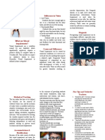 Visual Impairments Brochure