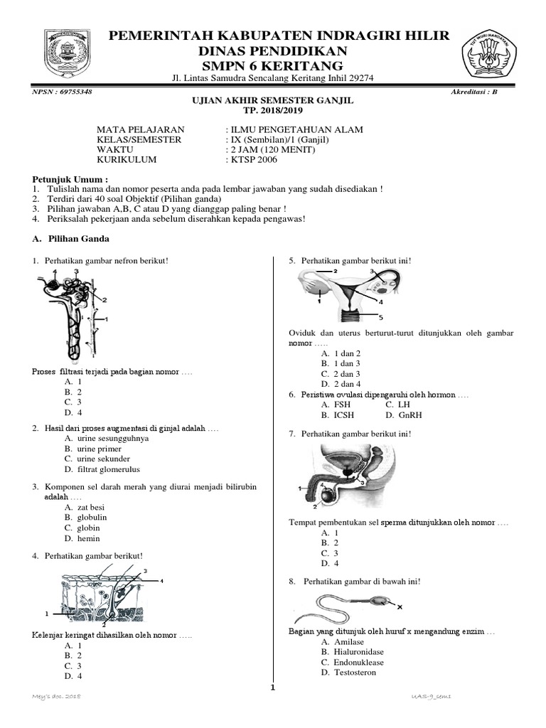 Soal Ipa Kelas 9 Docx