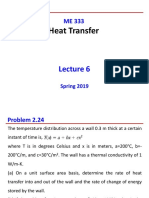 Heat Transfer: Spring 2019