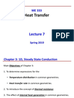 Heat Transfer: Spring 2019