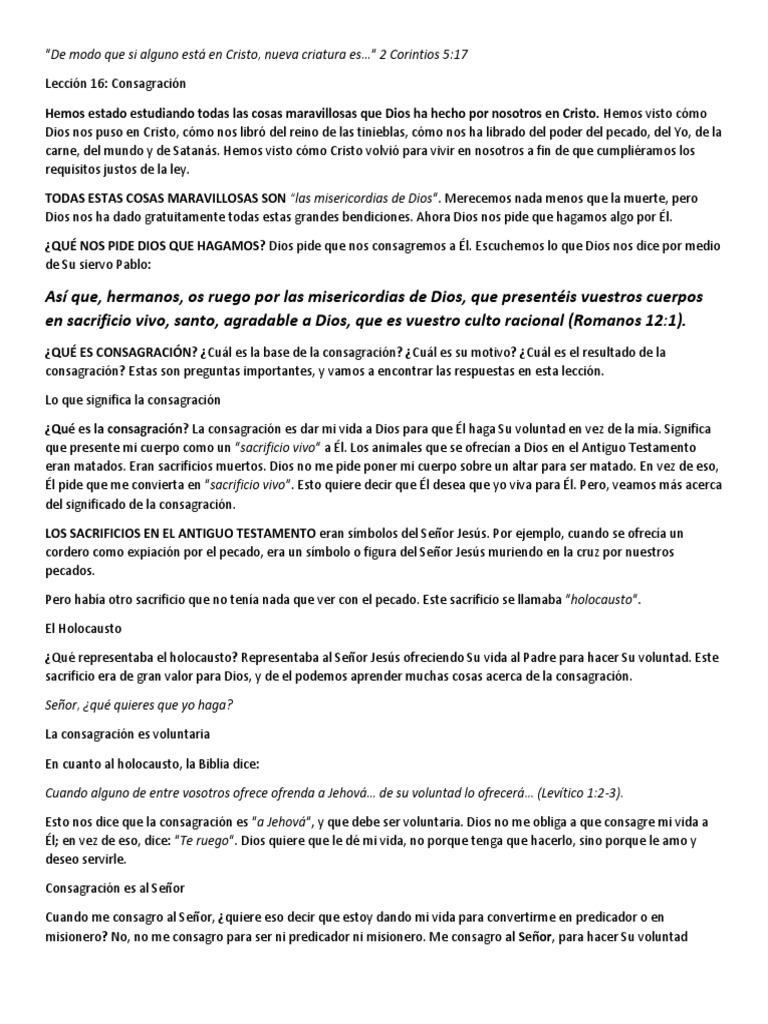 De Modo Que Si Alguno Está en Cristo PDF Consagración Cristo (título)