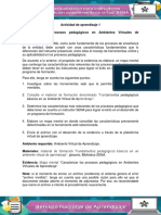 Evidencia Caracterizar Los Procesos Pedagogicos en Ambientes Virtuales de Aprendizaje