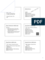 Designing Effective Survey Instruments: Definitions