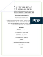 Informe Modelacion Hidraulica Del Puente