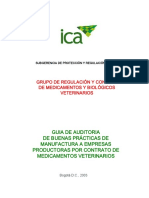 Guia - Auditoria - BPM - Empresas de Fabricacion de Medicamentos ICA