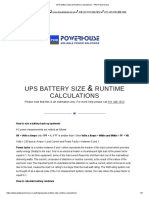 UPS Battery Size & Runtime Calculations - PHD Powerhouse