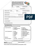 Formulario de Inscripción: 1º Parte. Información General