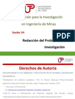 Sesion 14 - Redacción Del Problema de Investigación PDF