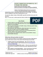 Ureteric Stent Insertion PDF
