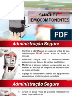 Segurança Do Paciente - Sangue e Hemocomponentes