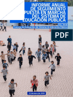 Informe Anual Consejo Evaluación Del Sistema de Educación Pública 2018 PDF