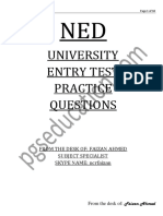 NED All Tests PDF