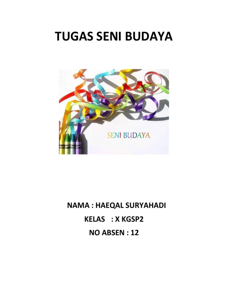Tugas Seni Budaya Pdf