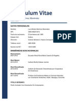 Curriculum Vitae Luis Alfredo Martínez Menéndez