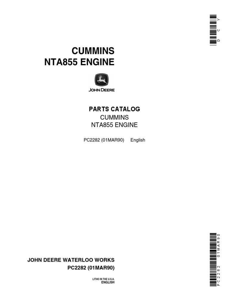 Cummins Nta855 Engine Parts Catalog PDF