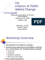 Facilitating Implementation of Ps/Rti Using Systems Change Principles