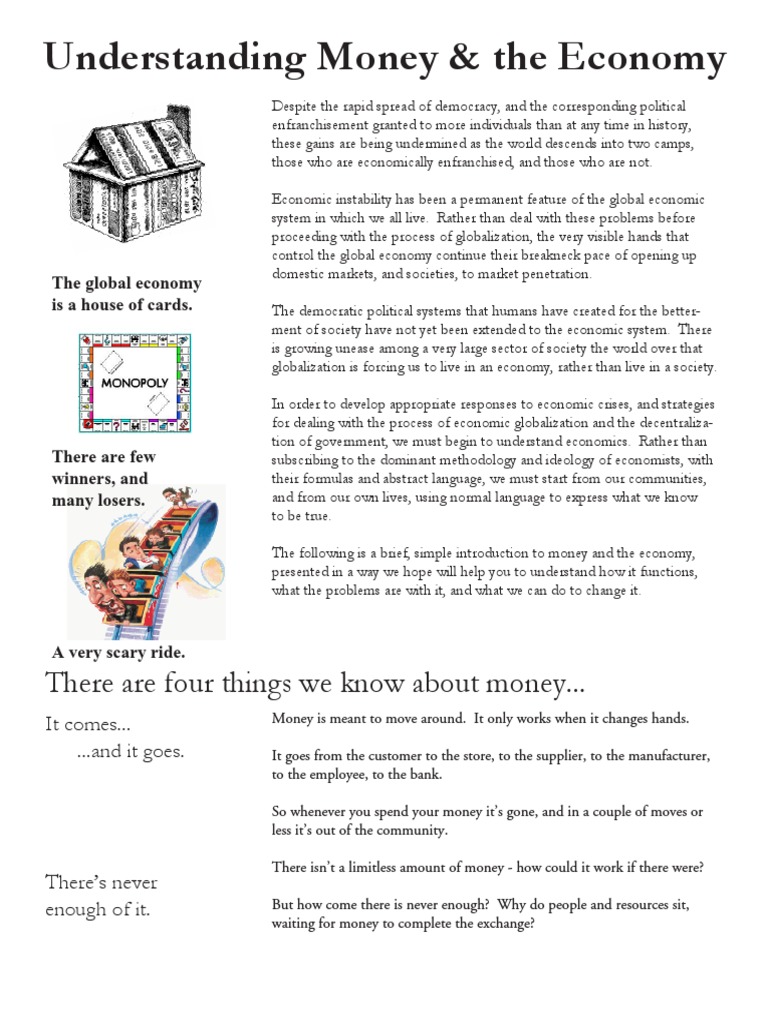 Understanding Money & The Economy: There Are Four Things We Know About ...