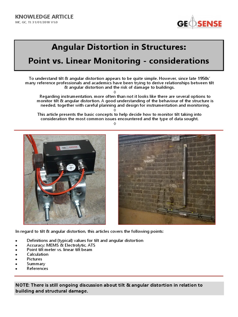 Angular Distortion Structures Pointv Linear Guide | PDF | Minute And ...