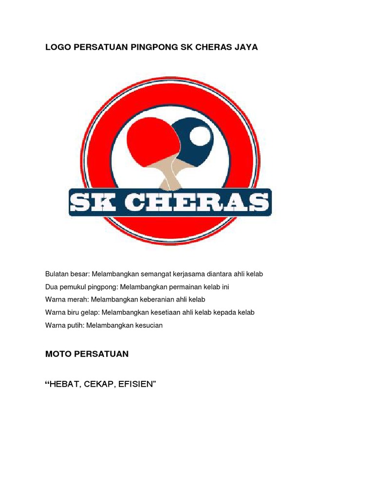 Lagu Kelab Pingpong Sk Cheras Jaya Pdf