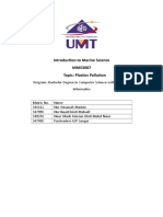 Introduction To Marine Science MMS3007 Topic: Plastics Pollution