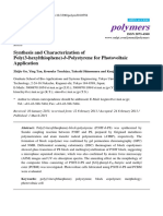 Polymers: Synthesis and Characterization of Poly (3-Hexylthiophene) - B-Polystyrene For Photovoltaic Application