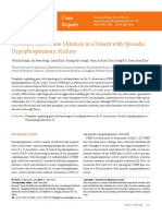 A Novel PHEX Gene Mutation in a Patient With Sporadic