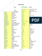 False Friends (English and Portuguese