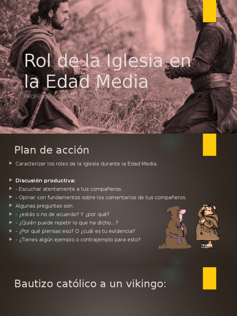7ºA Rol de La Iglesia en La Edad Media | PDF | Clero | Cristianismo