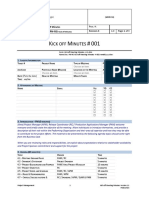 Kick Off Meeting Minutes Template