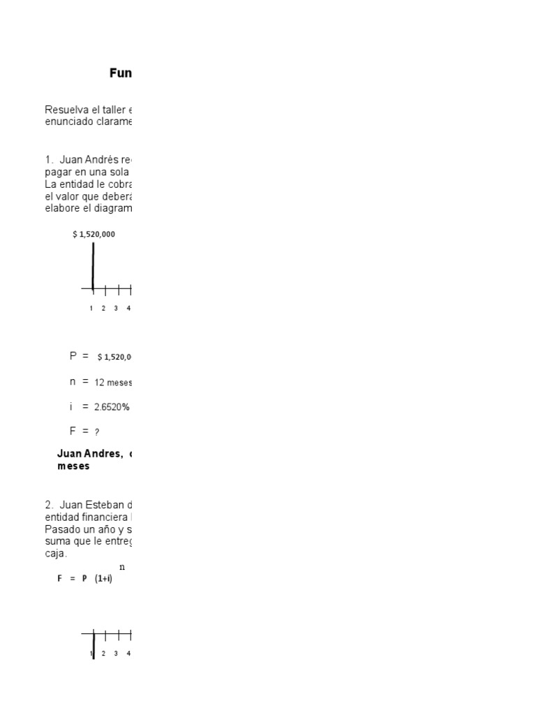 Ejercicios de Matemática Financiera | PDF | Interés | Tasas de interés