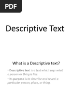 Descriptive Text