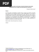 EDUCAÇÃO FÍSICA E SAÚDE MENTAL