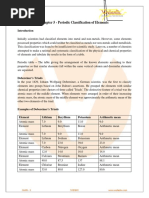 Chapter 5 - Periodic Classification of Elements: Class - X Science